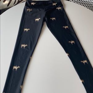 Barely worn Goldsheep gold sheep ornament legging